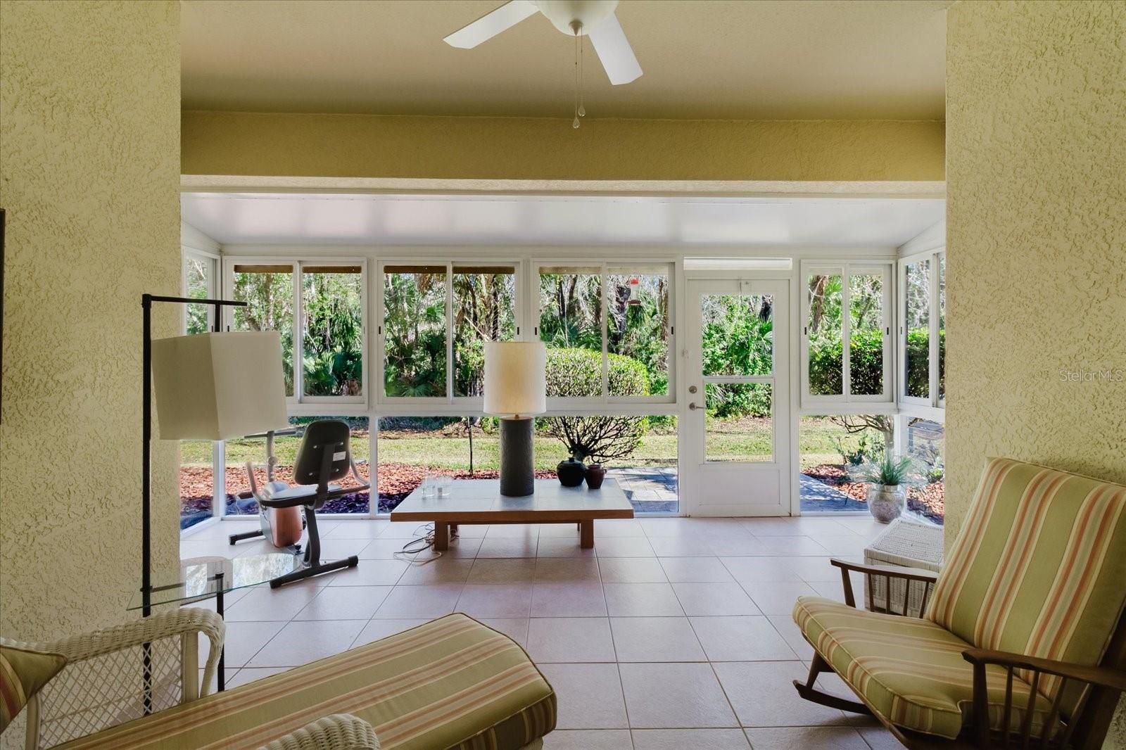 Glassed enclosed, air conditioned, tiled Lania