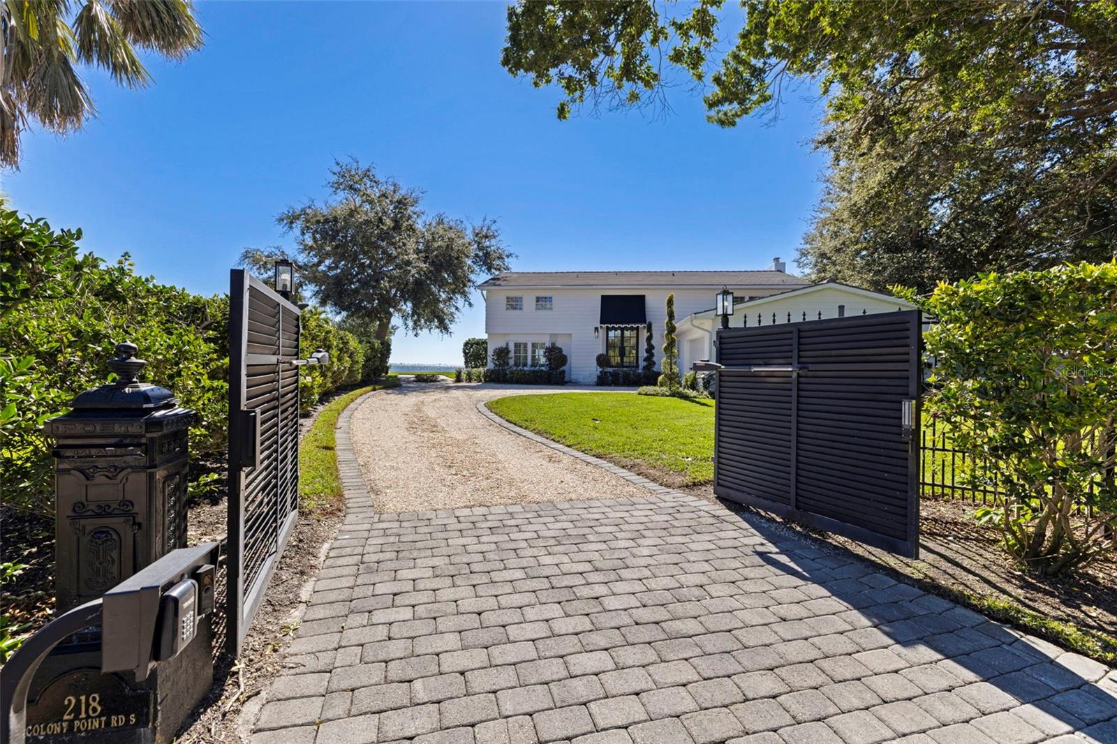 Gated entrance to the home