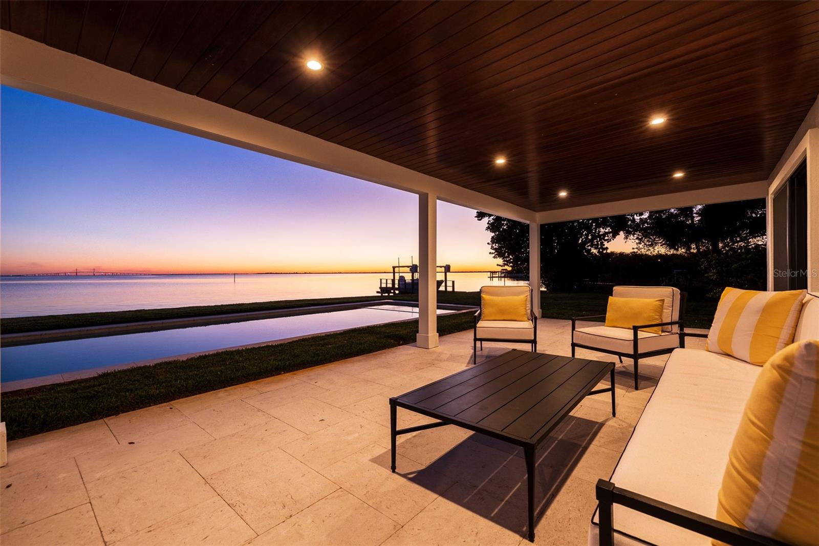 Watch the sunset from your private lania.