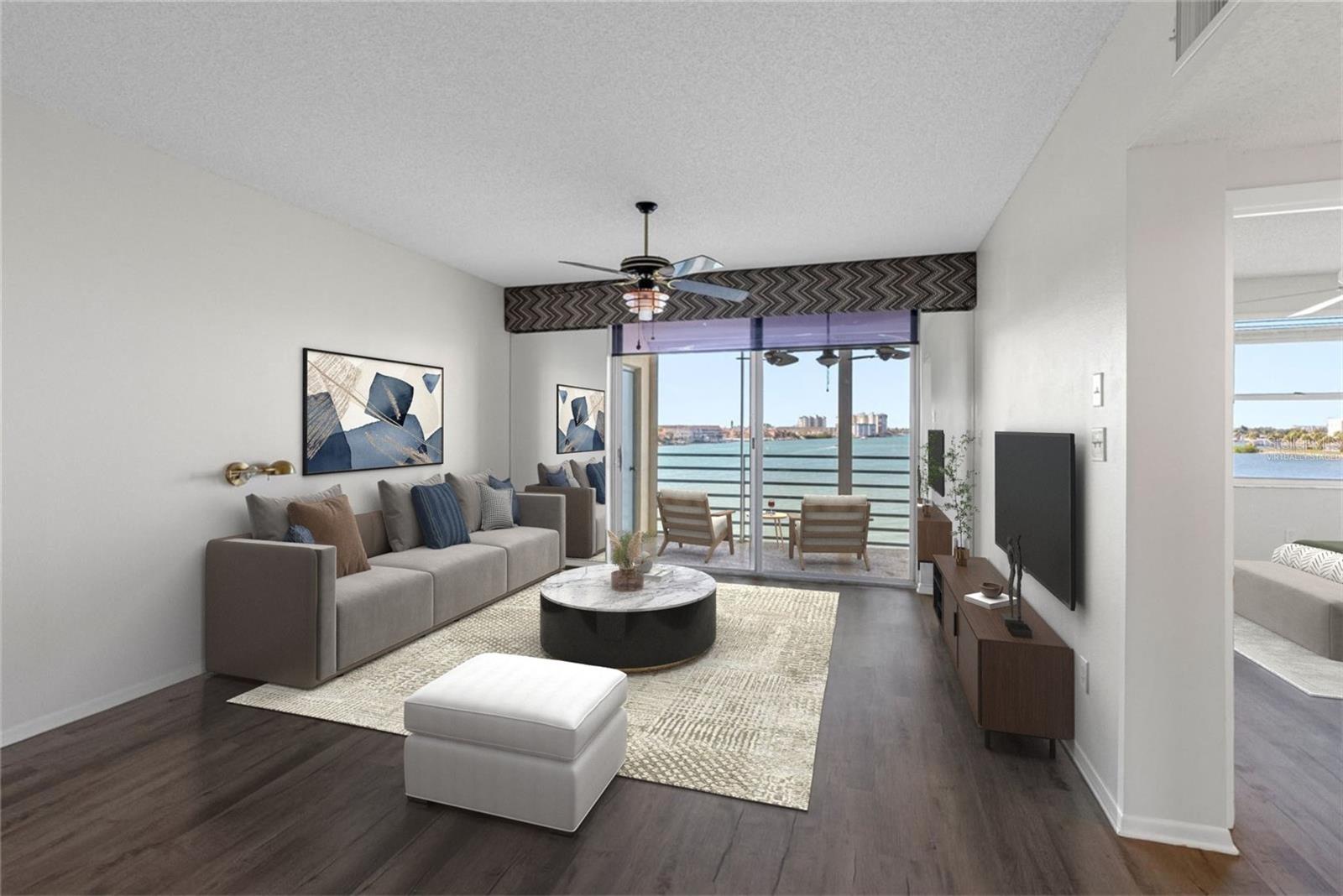 Virtually Staged around beautiful views!