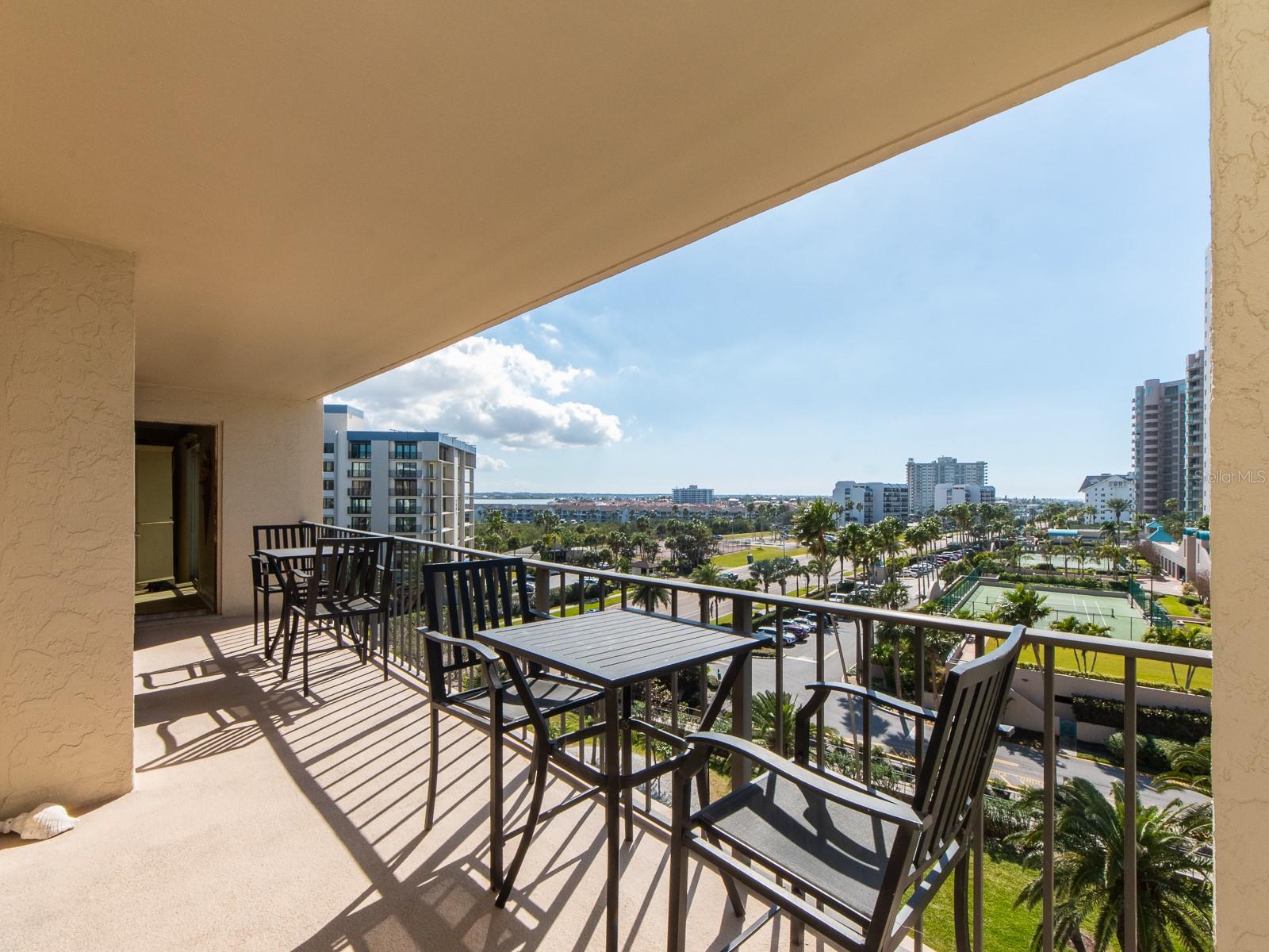 SECOND LARGER BALCONY OFF THE LIVING AREA AND BOTH BEDROOM.