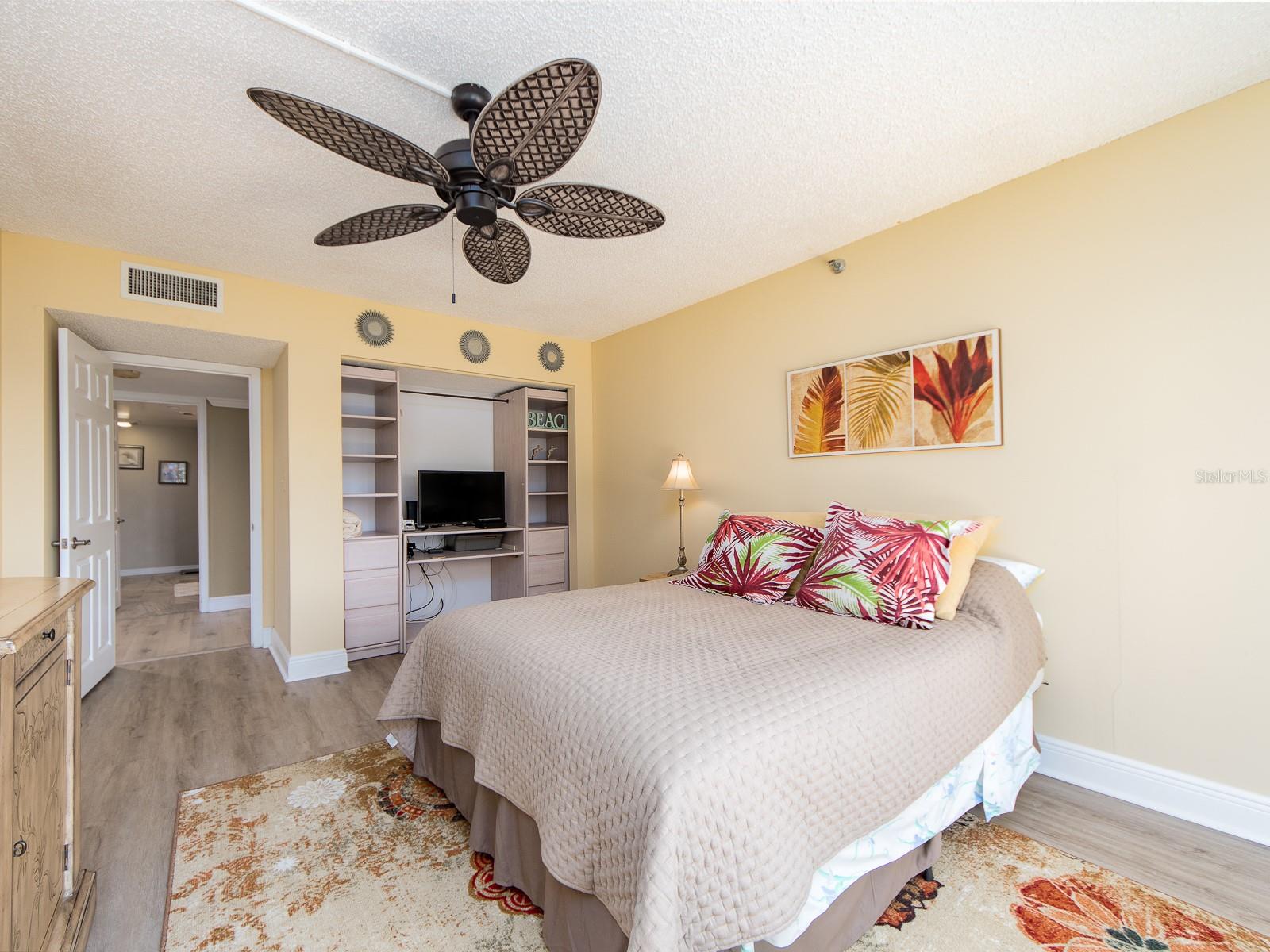 CLOSET MADE INTO A WORKSPACE FOR CONVVENIENCE.