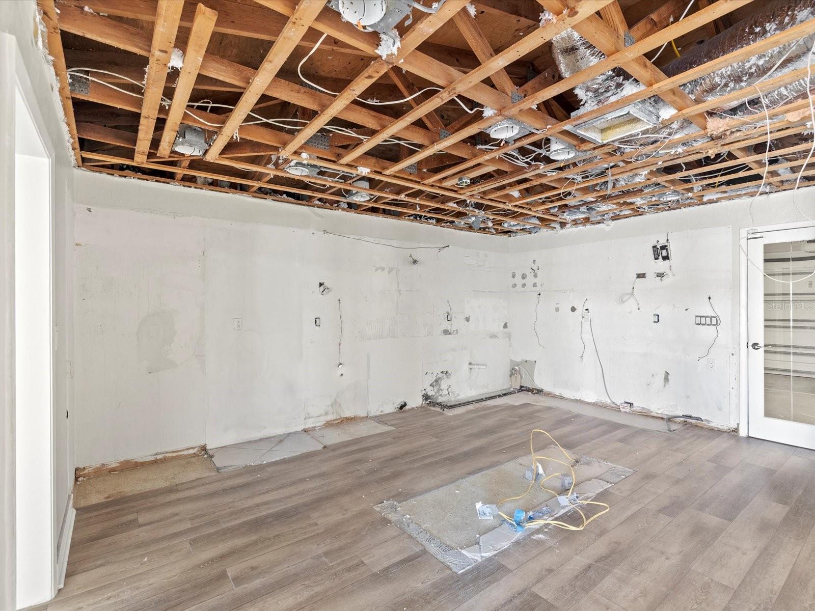 Started Construction to Raise Ceiling