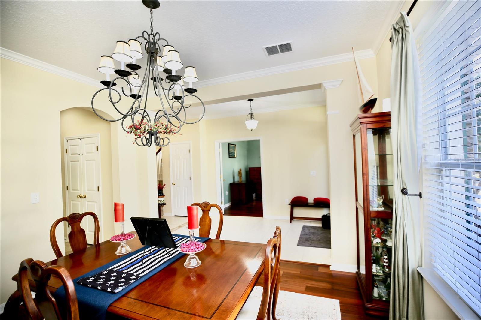 view of hall and into the office