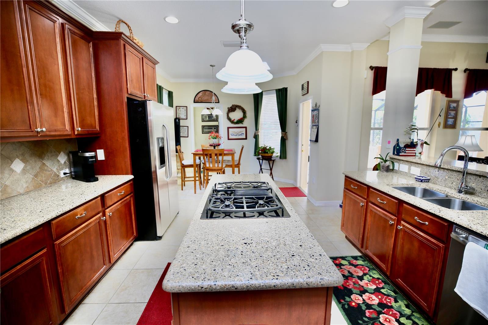 dining area within the kitchen