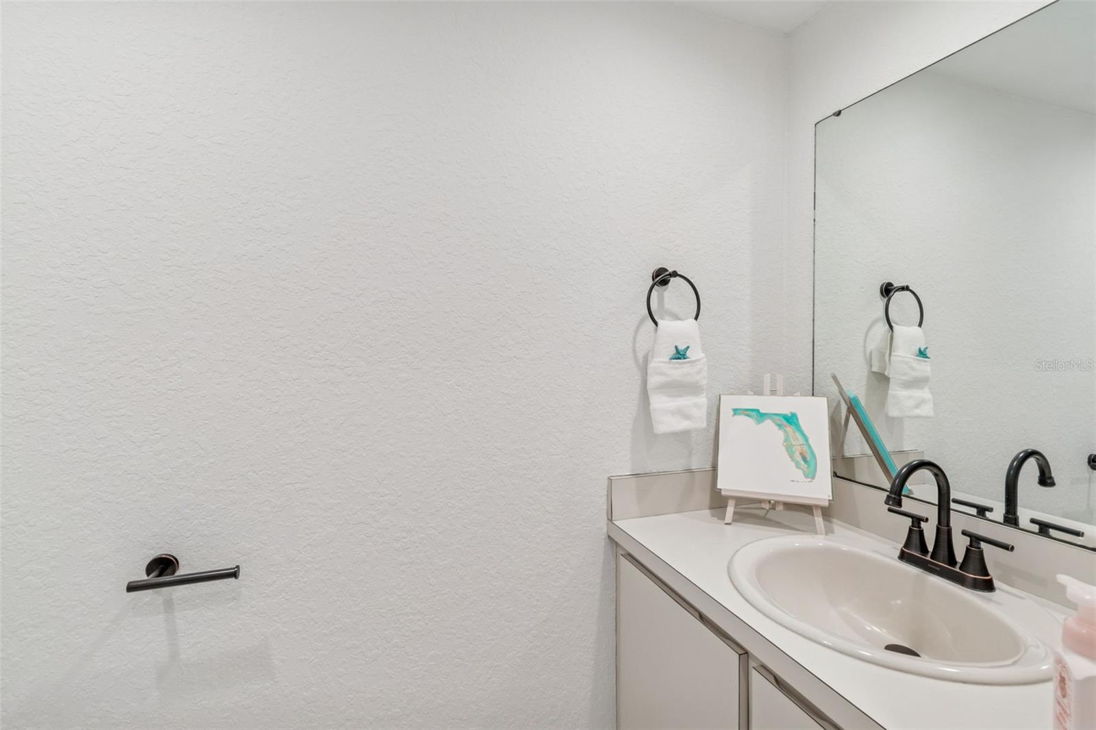 Half bath on first floor.