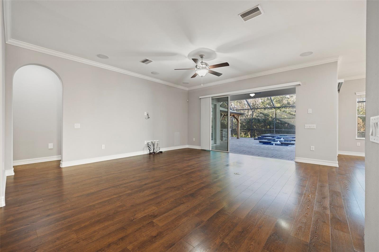 Spacious family room