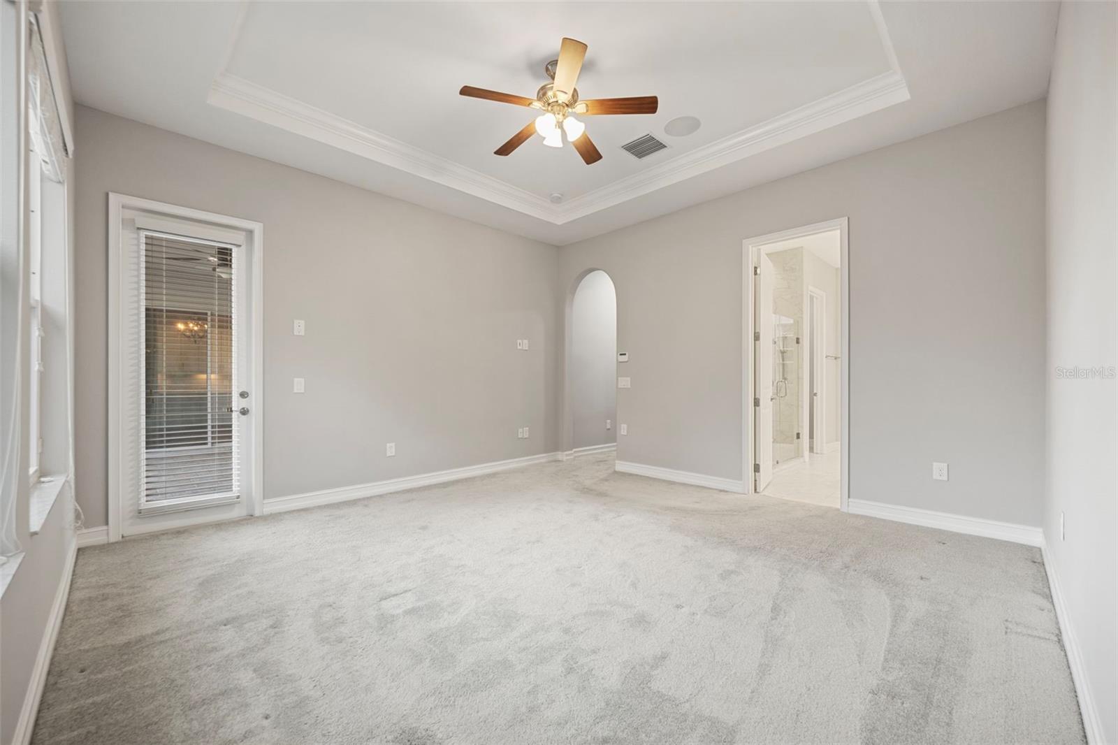 Primary suite with patio/po0l access