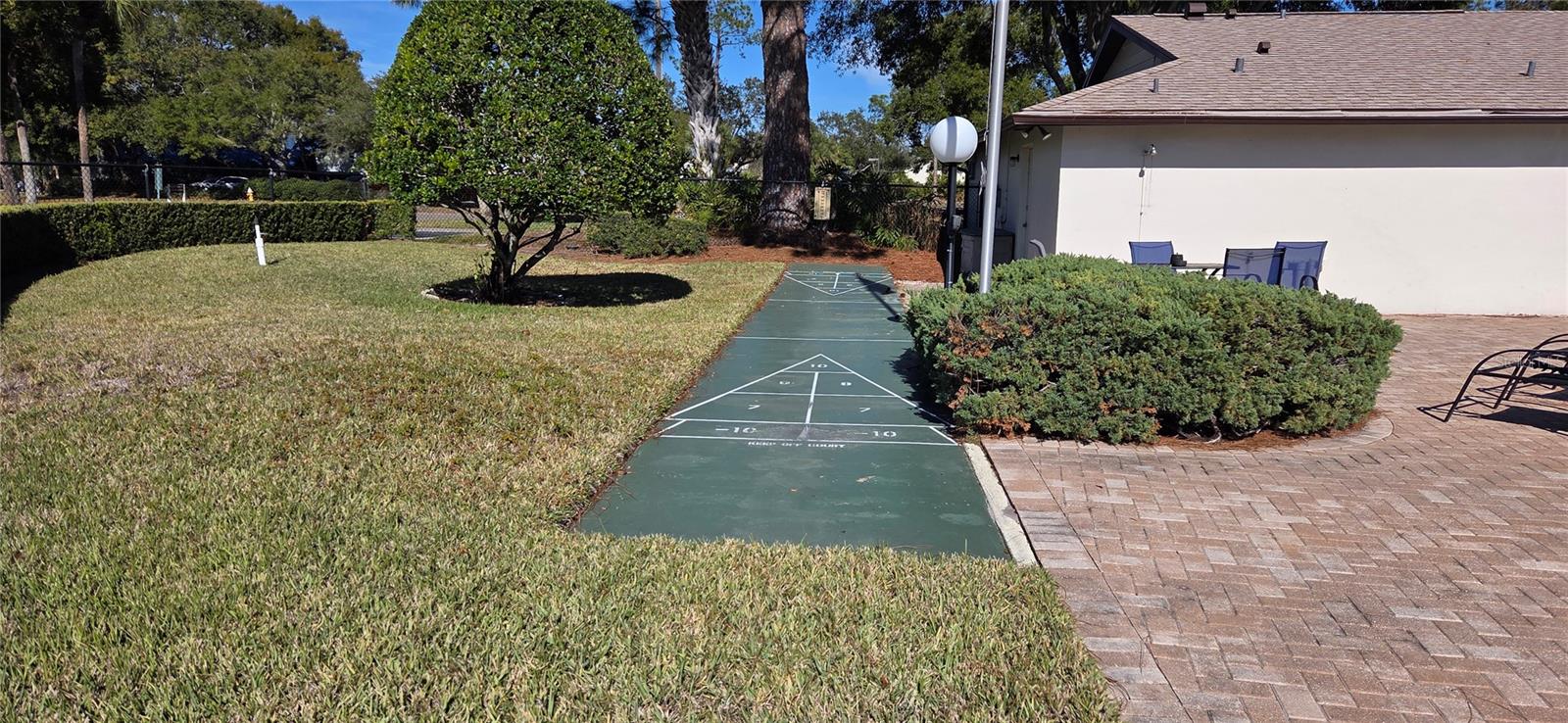 Shuffleboard court