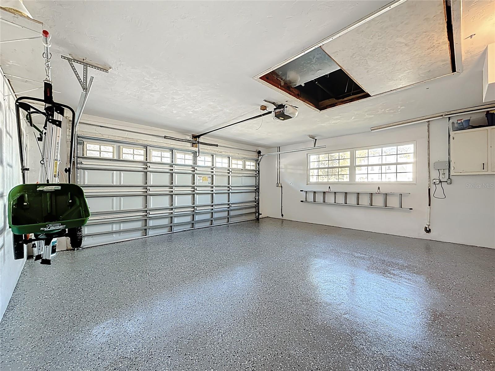 New floors in the garage