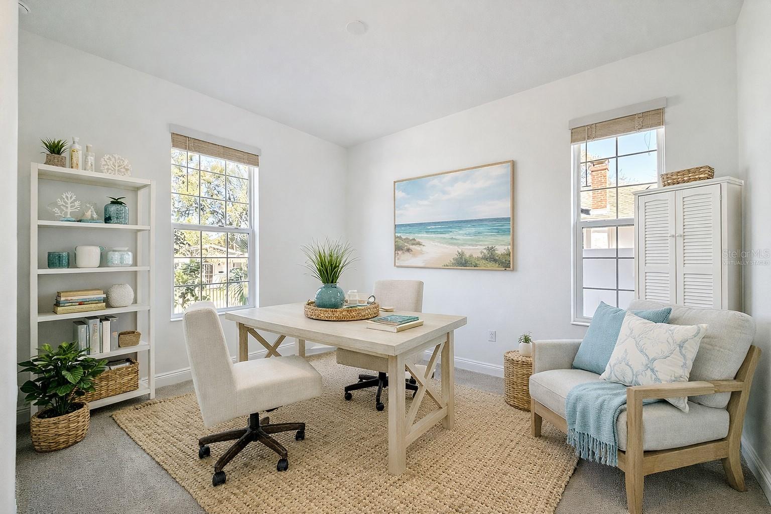 Virtually Staged Bedroom or office