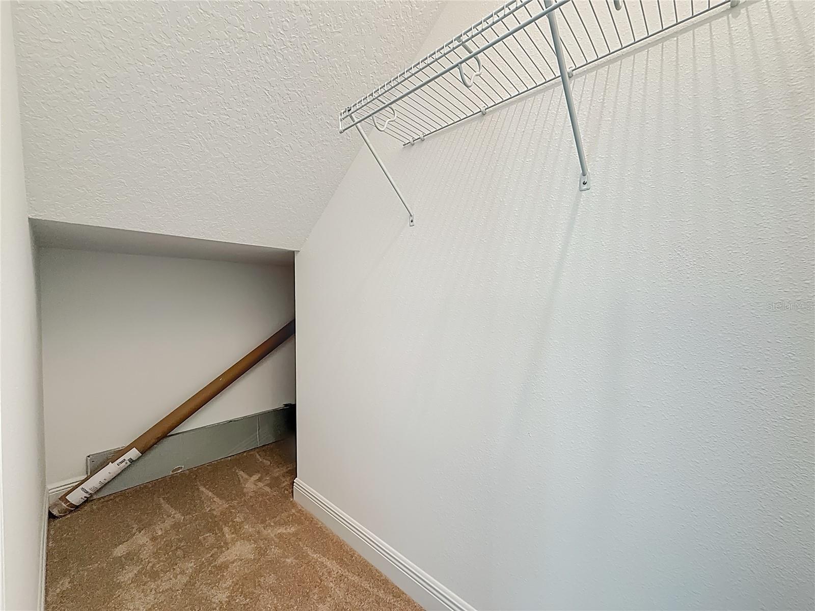 Extra storage under the staircase