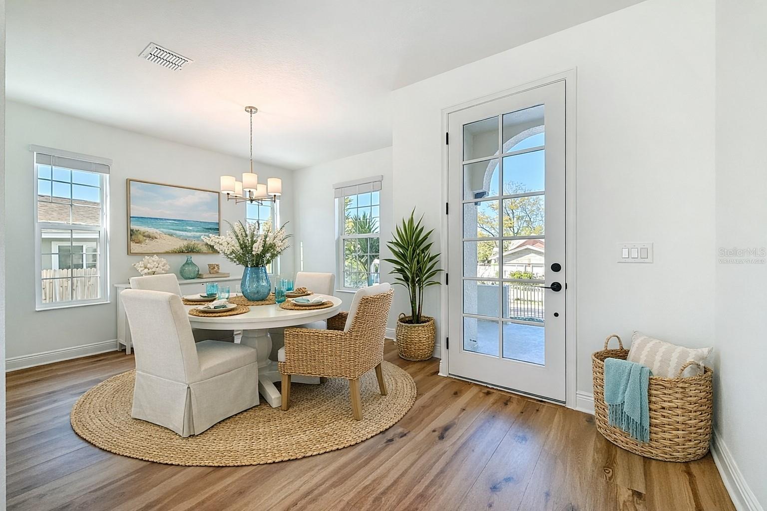 Virtually Staged Formal dining room