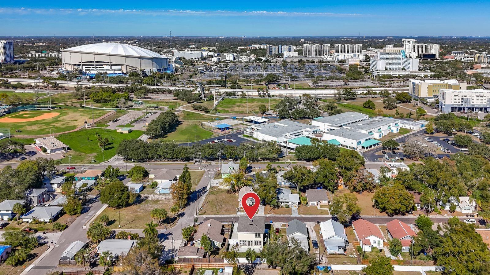 Walk to the parks or events on Central