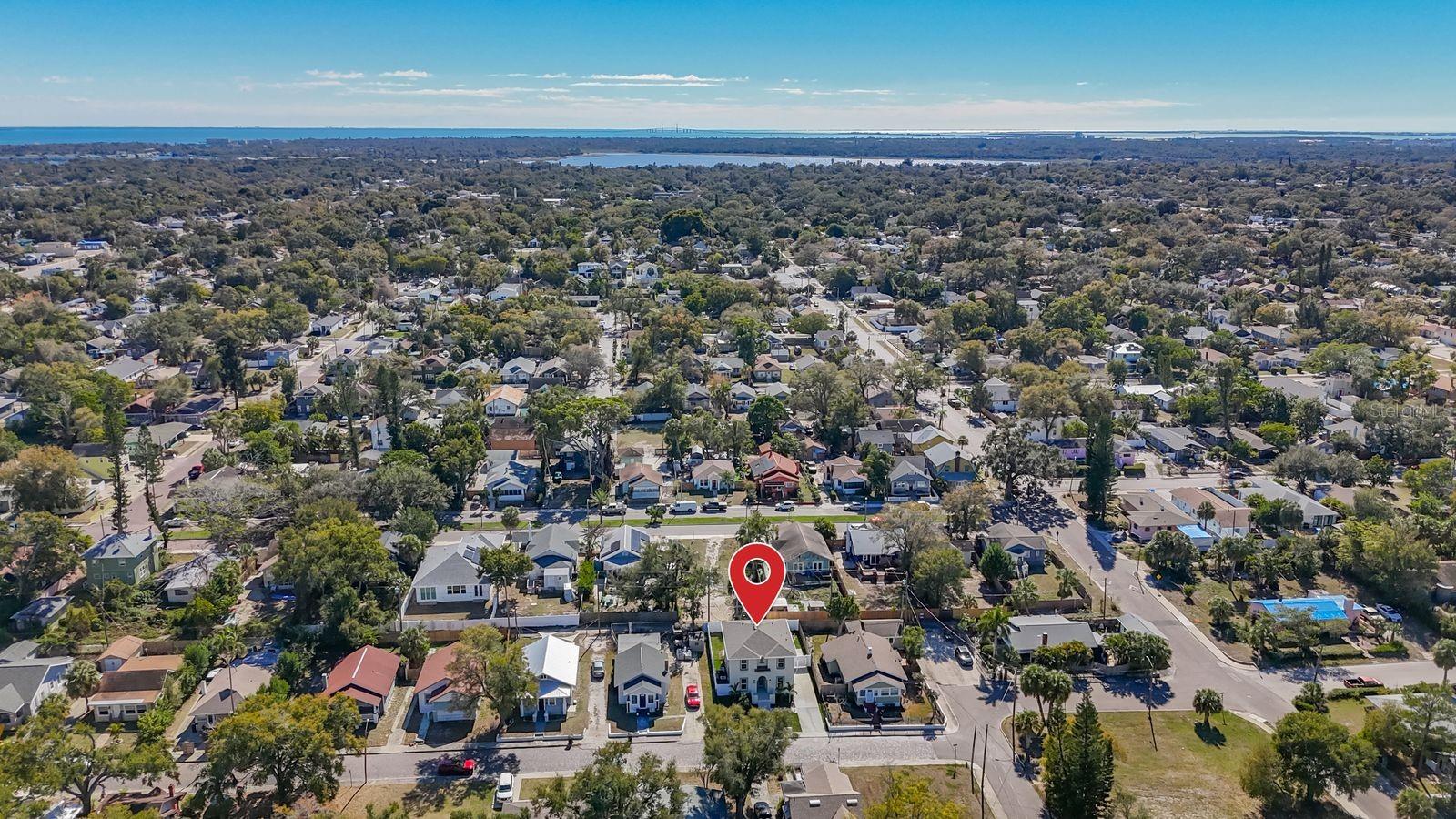 Skyway Bridge in the distance