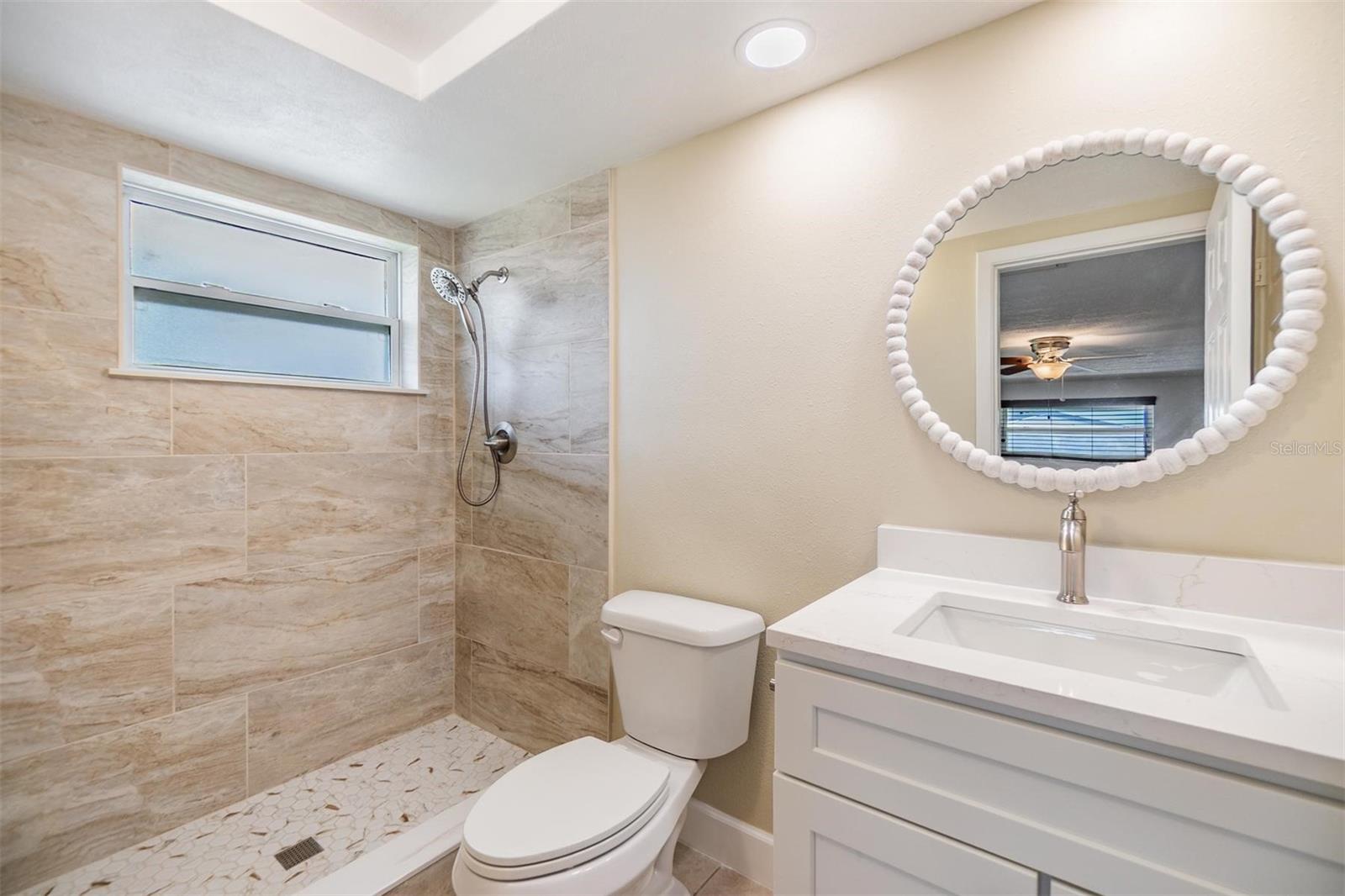 primary bathroom, walk in shower