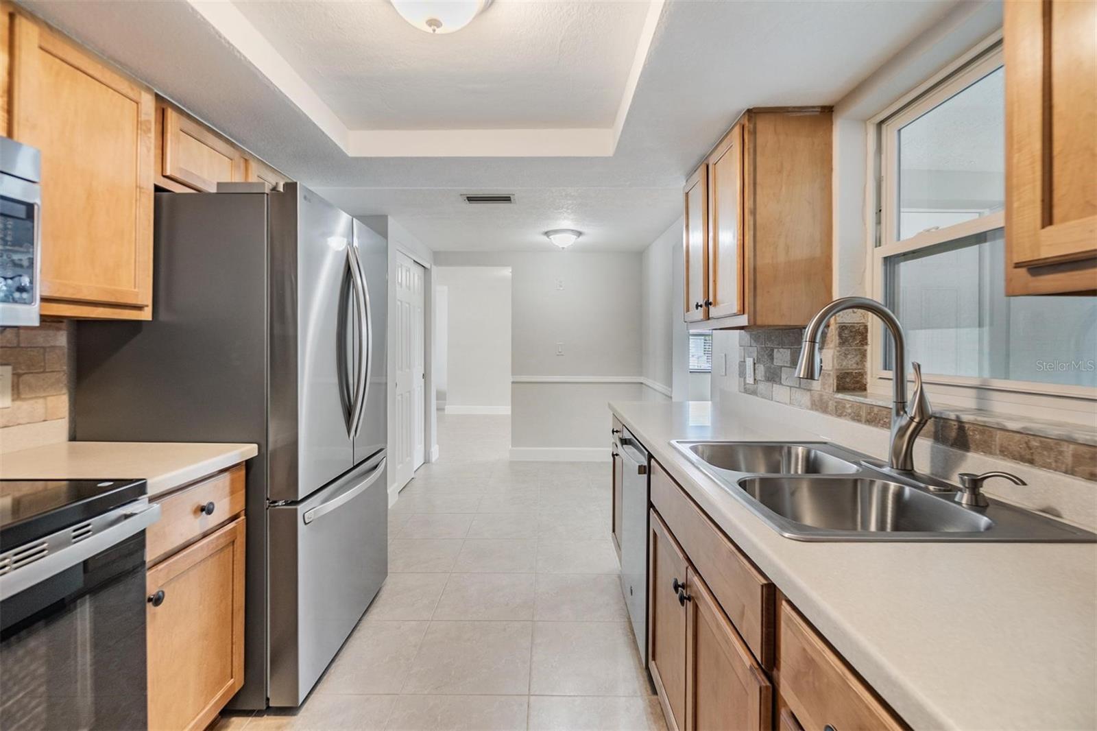 updated galley kitchen