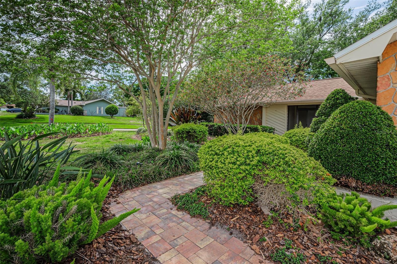 Paved Entry Walkway
