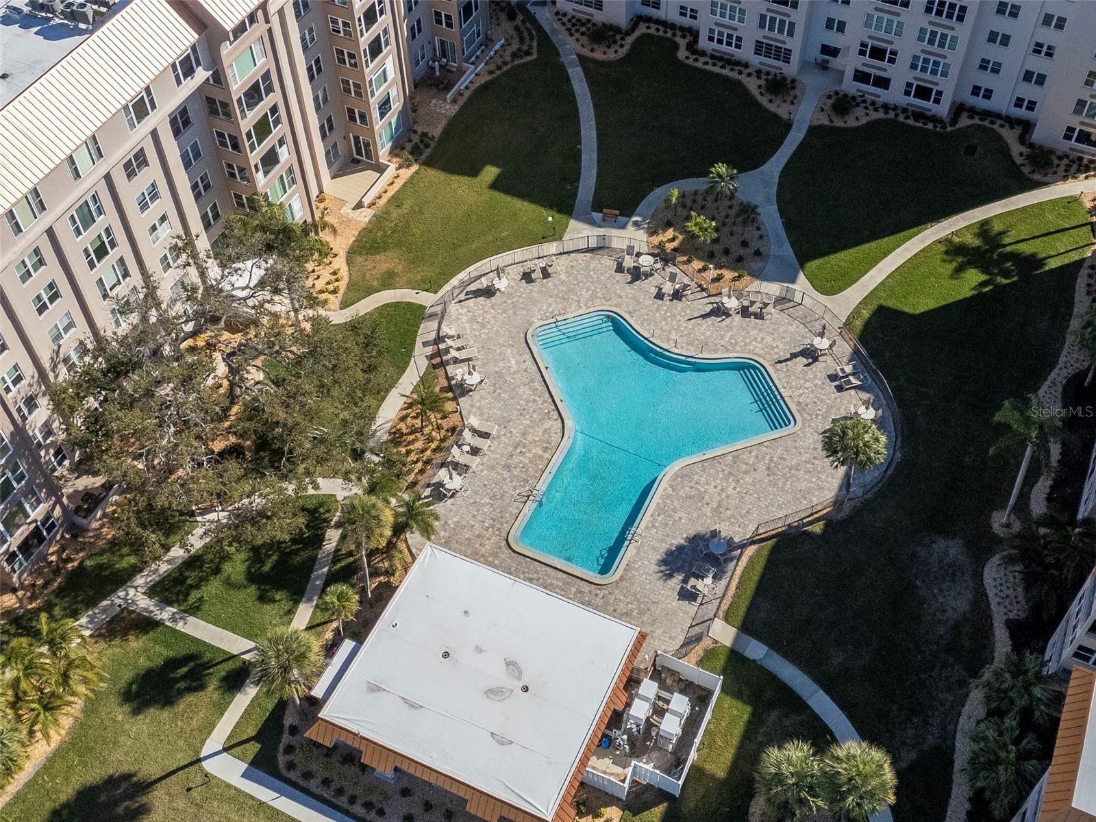 Drone view of complex