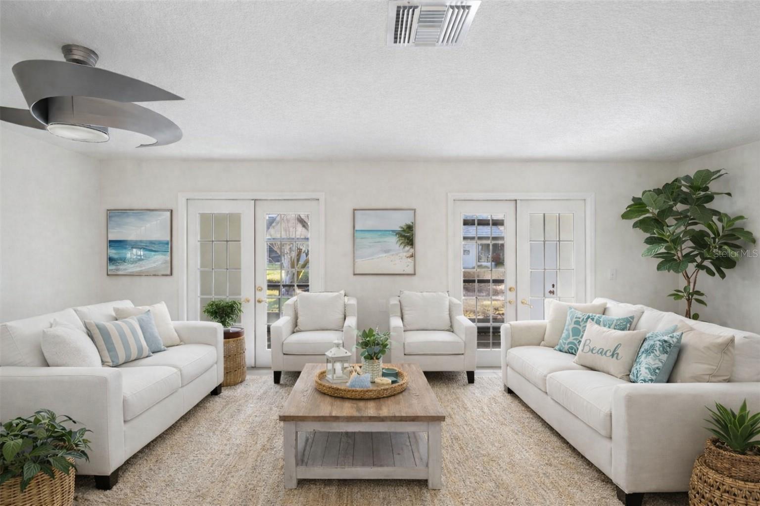 *AI photo.  Lots of space for a lovely conversation area.