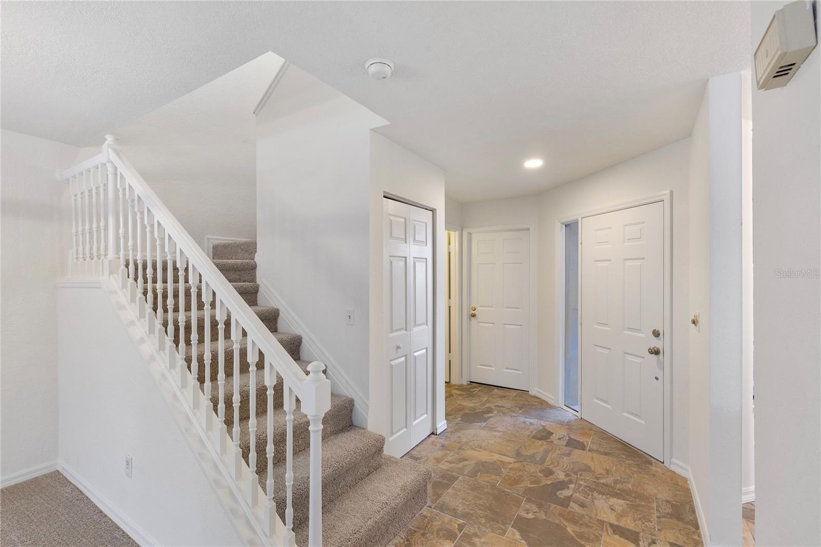 Stairs to the second floor.