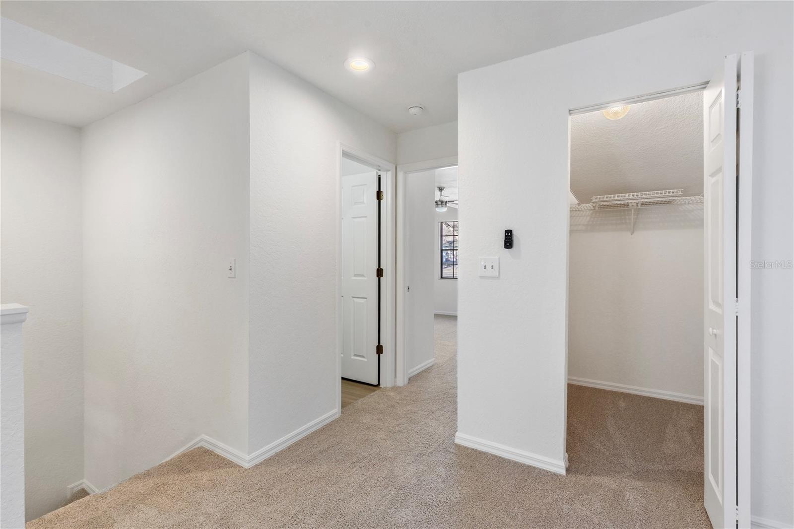 Large walk-in closet in the loft area for extra storage!
