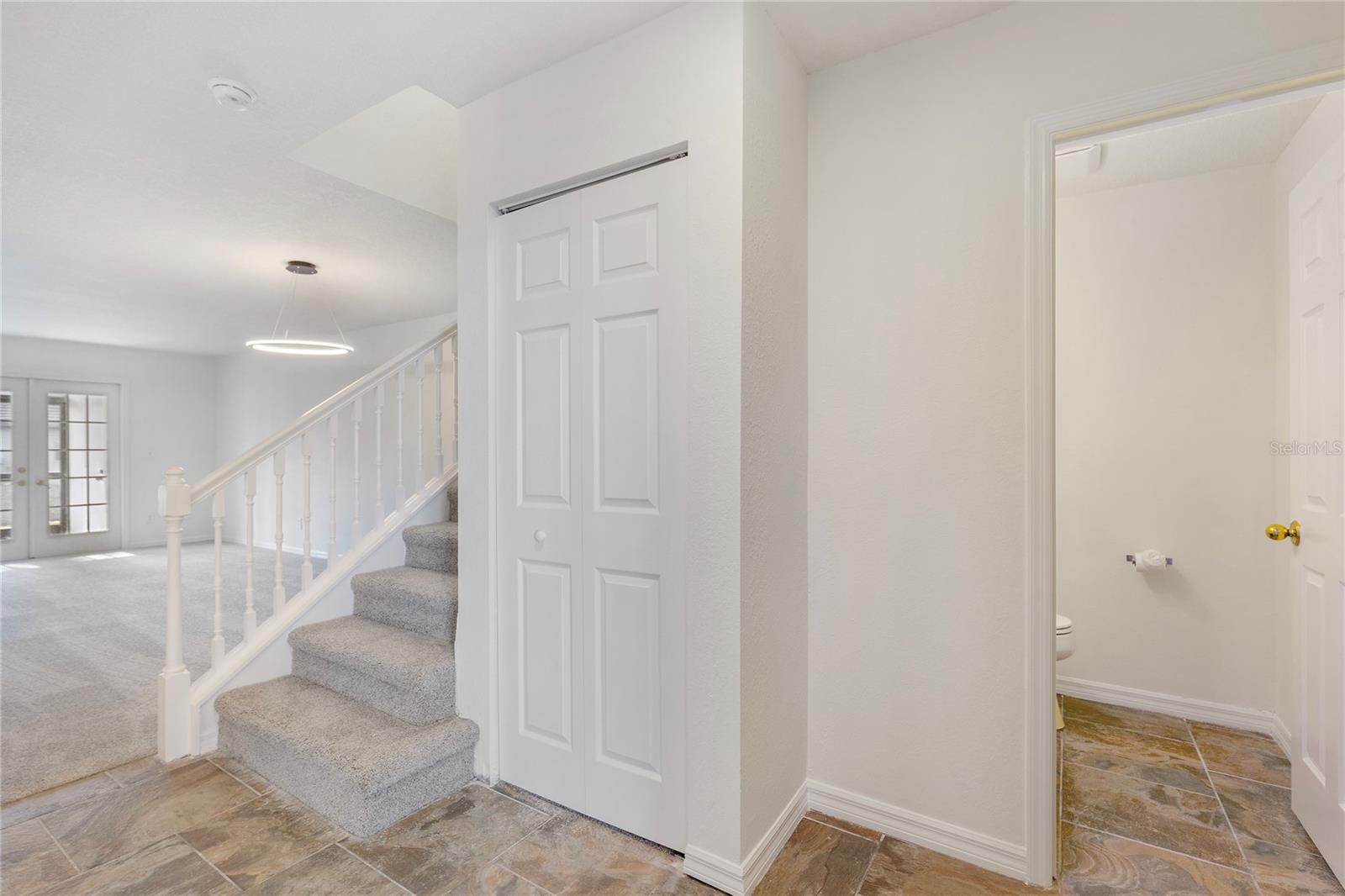 Spacious entry hall.