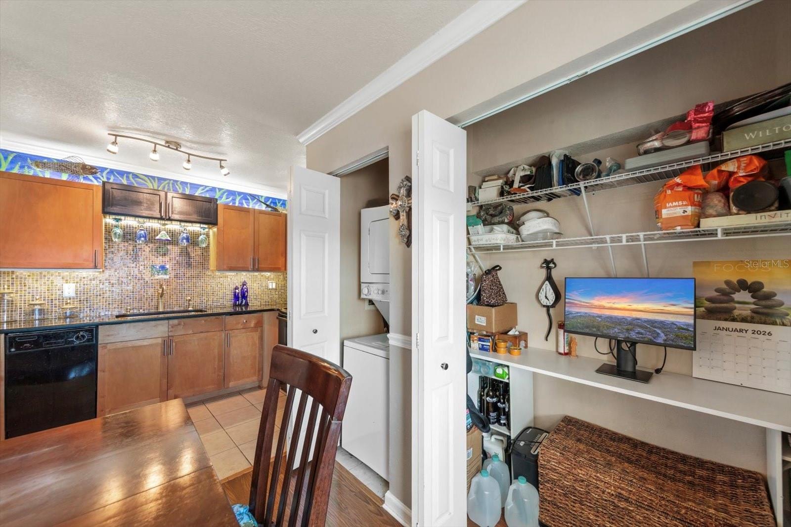 Work from home...all tucked behind closet doors during down time.