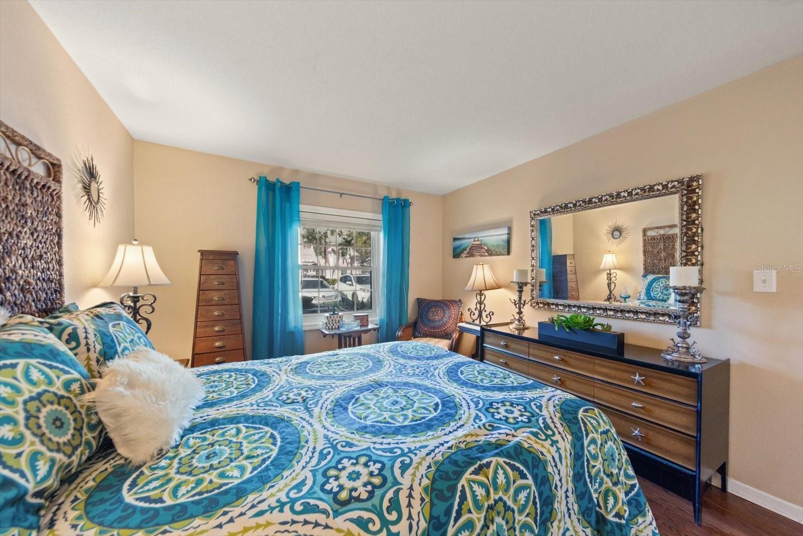 Spacious primary bedroom