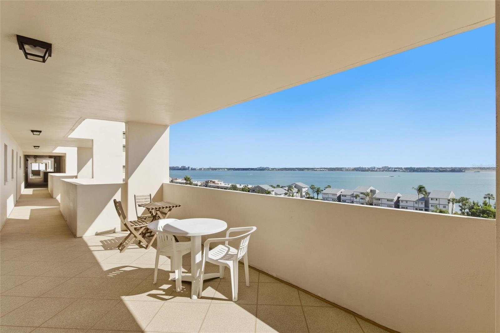 Front entrance patio space