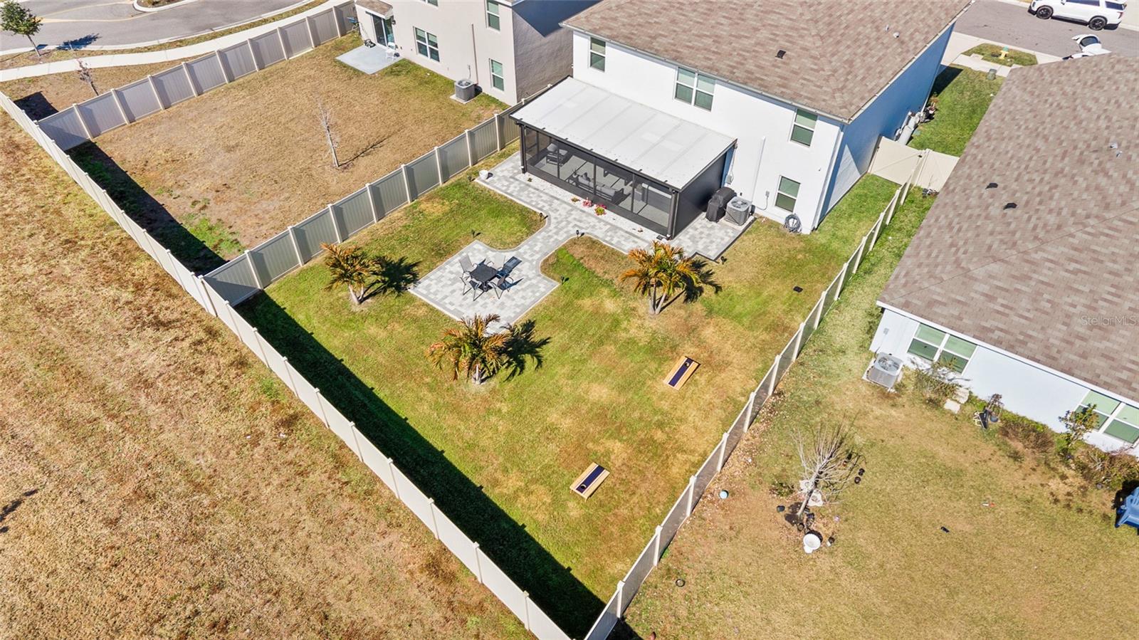 Rear Elevation with Privacy Fence