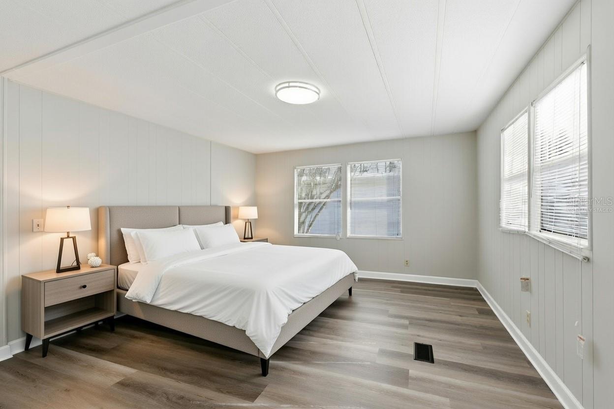 Virtually staged bedroom