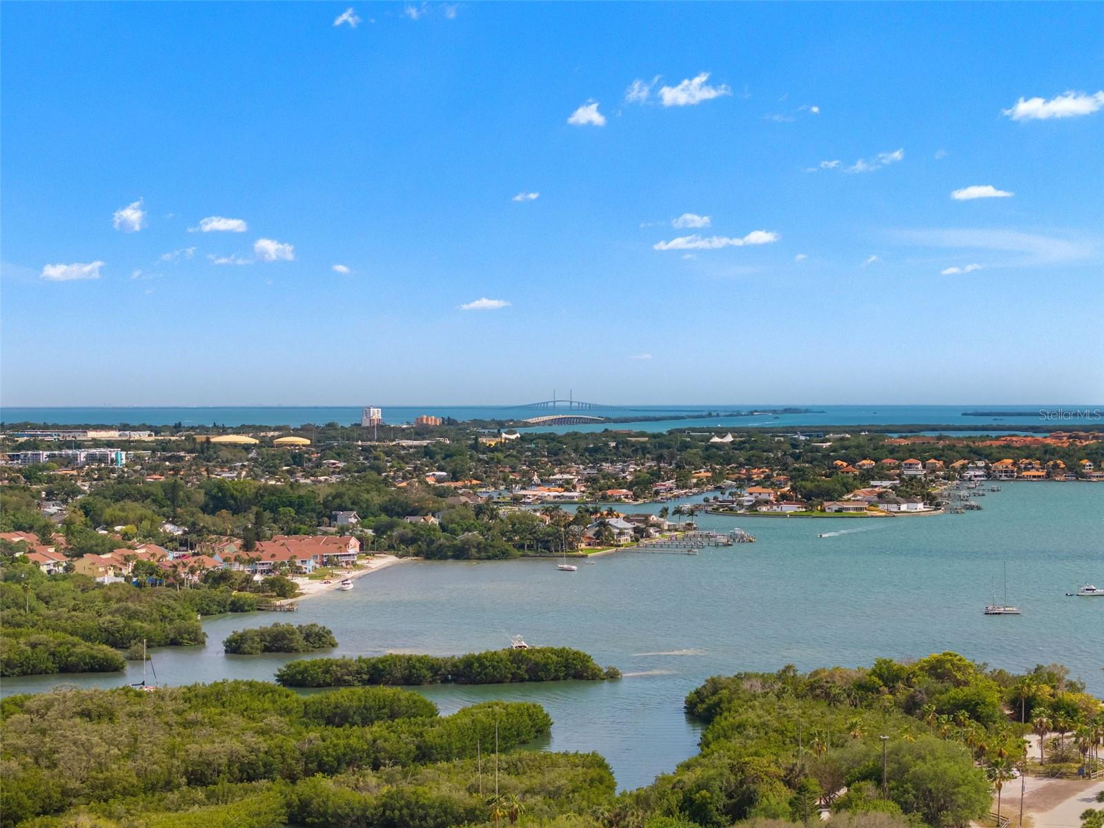View of skyway bridge from Gulfport