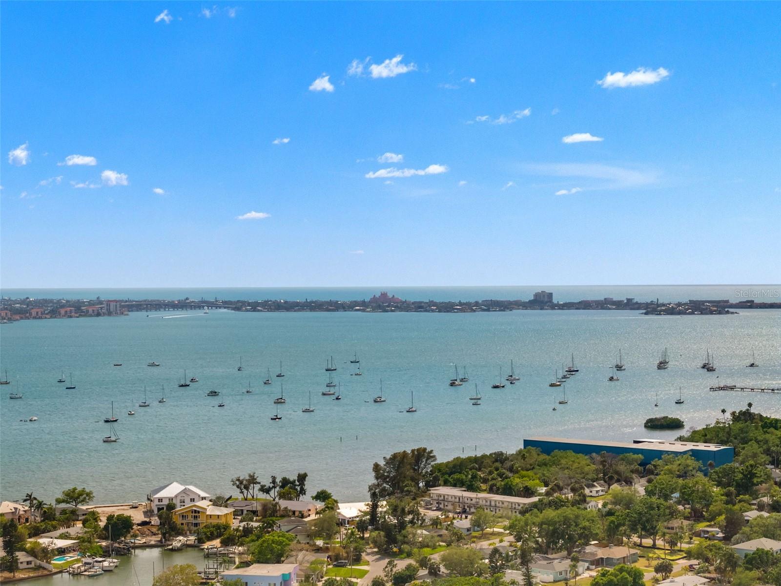 View of the Don Cesar and St Pete beach from Gulfport