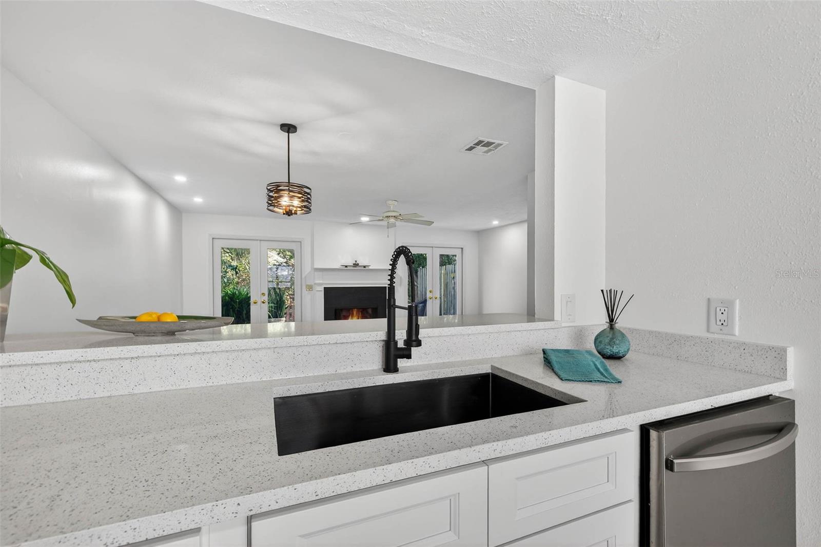 open view to great room