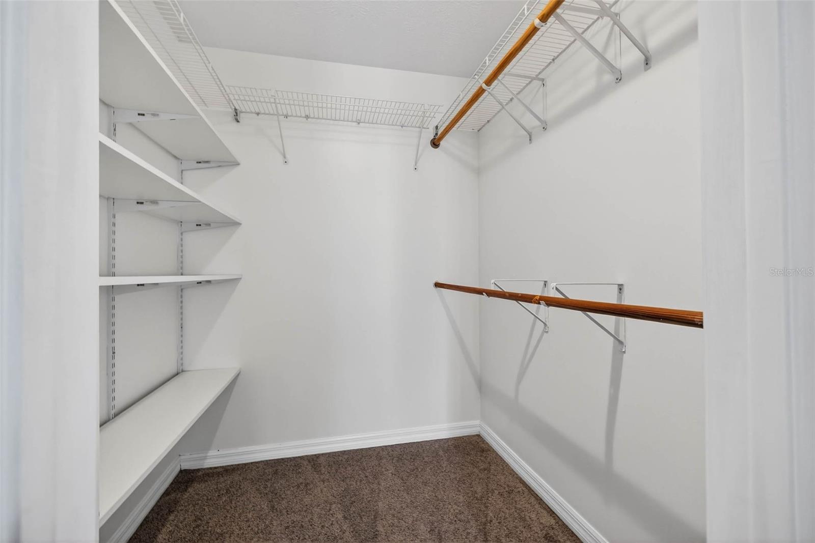 walk-in closet in master suite