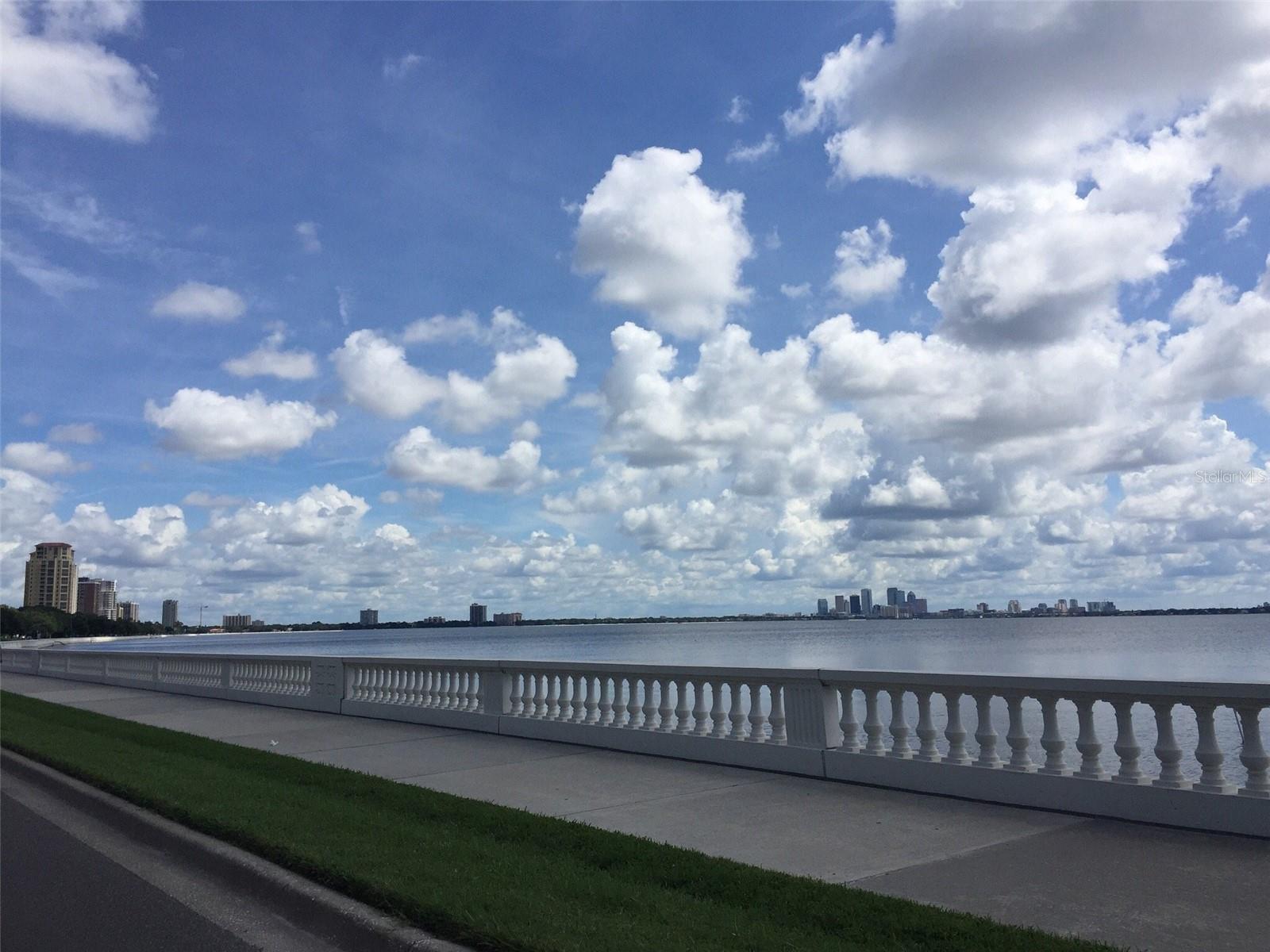 Miles of wide sidewalk to ride or walk!