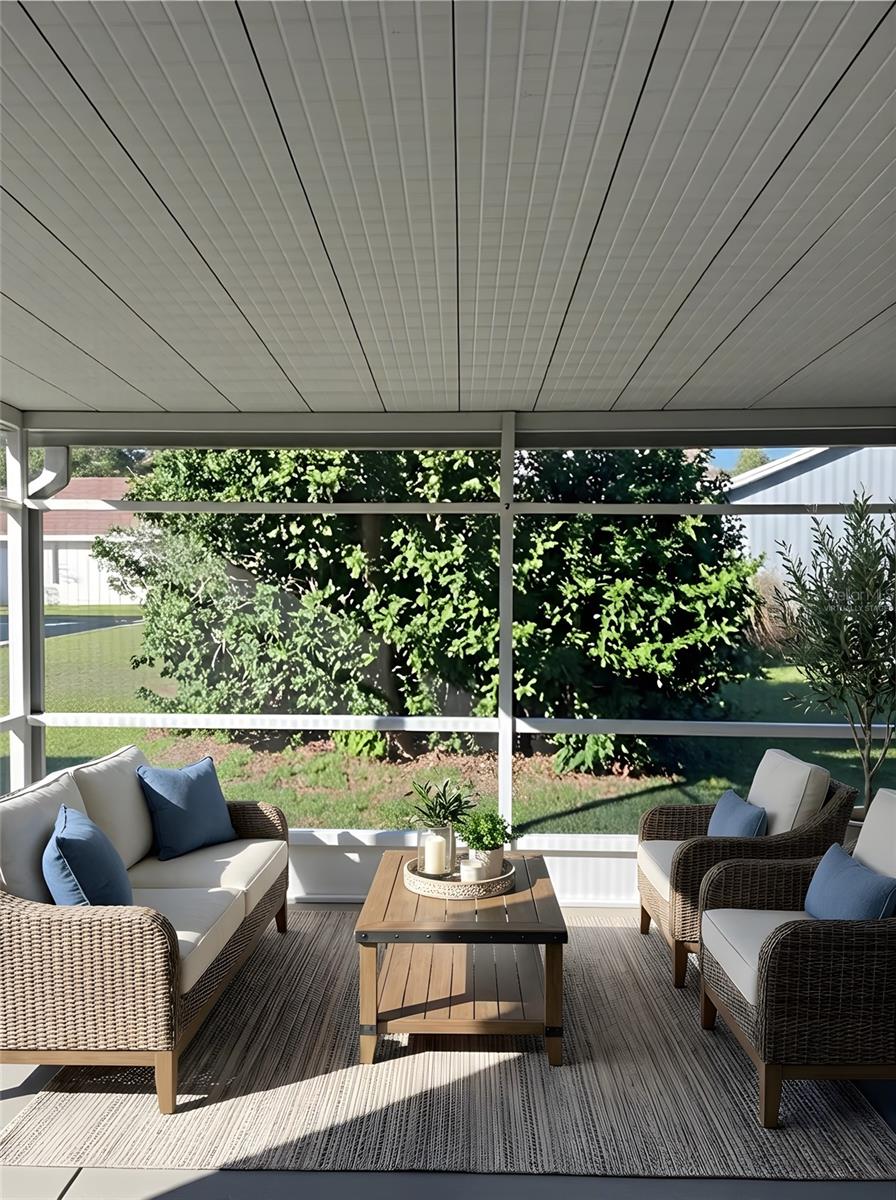 Virtually Staged Patio
