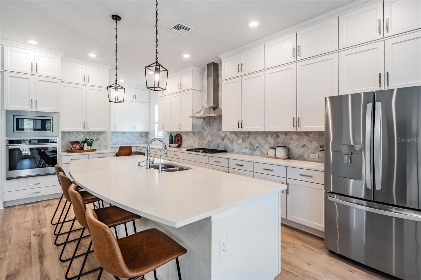 All stainless, upgraded appliances