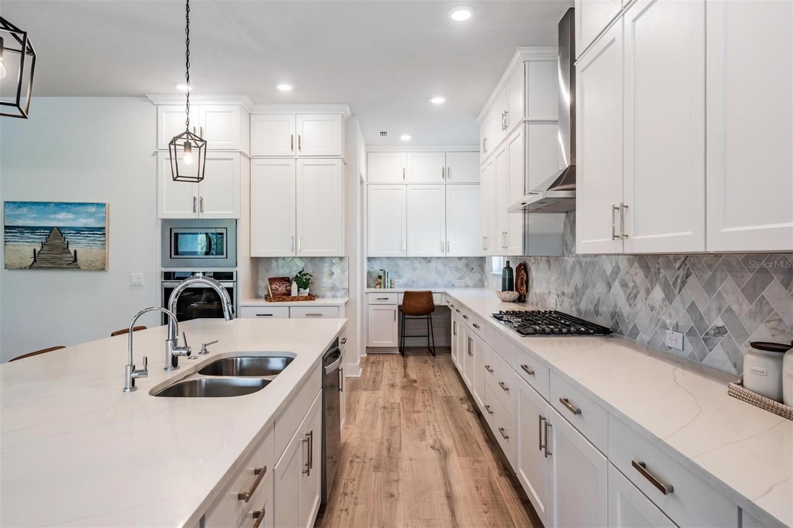 More than ample counter and cabinet space