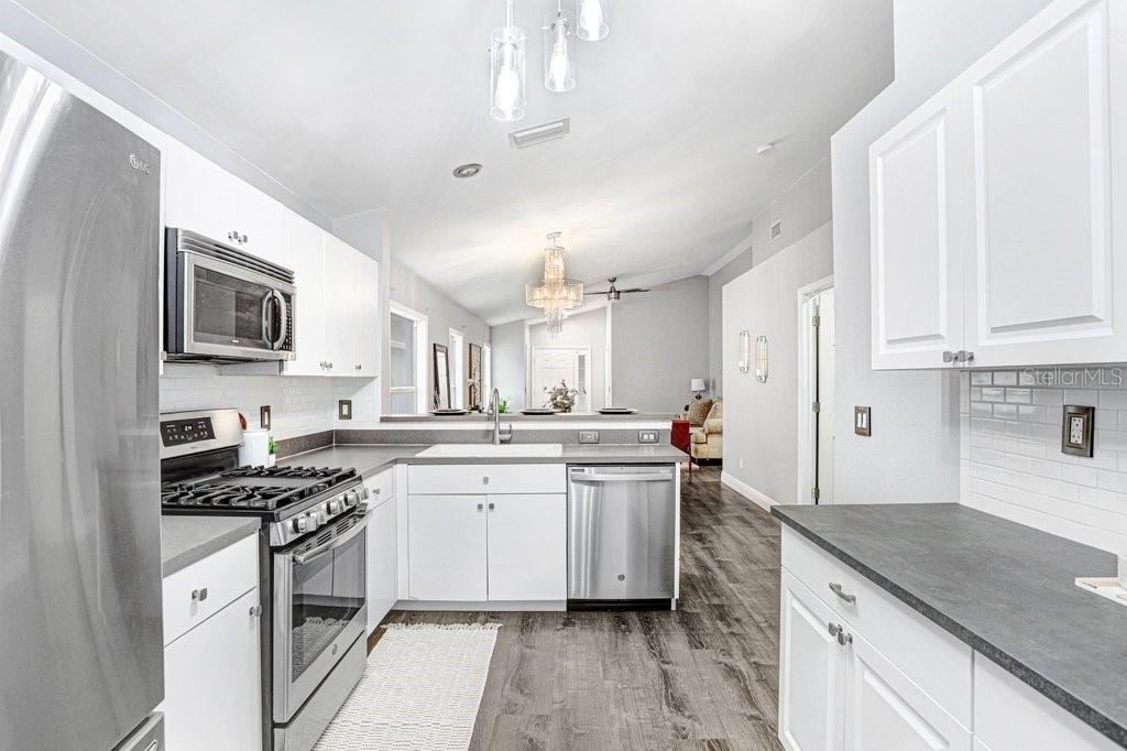 Eat in kitchen with view to living area