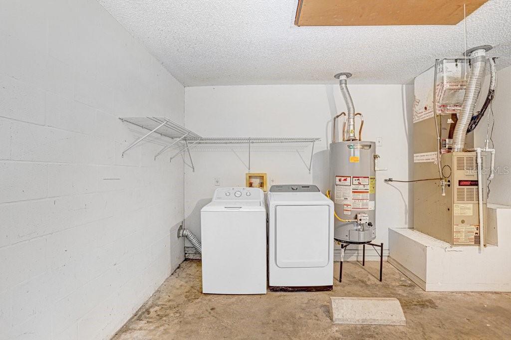 Laundry in the garage