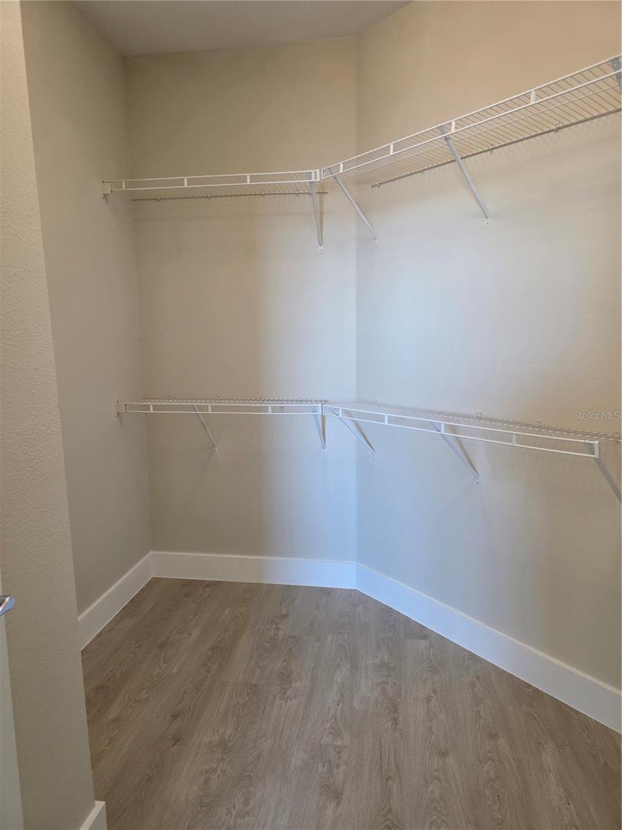 Walk in closet in the main bedroom...