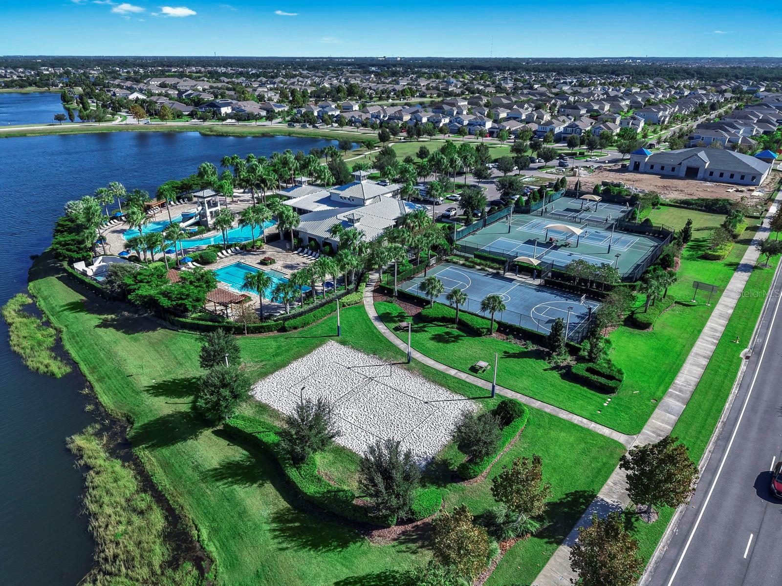 One of several recrational areas