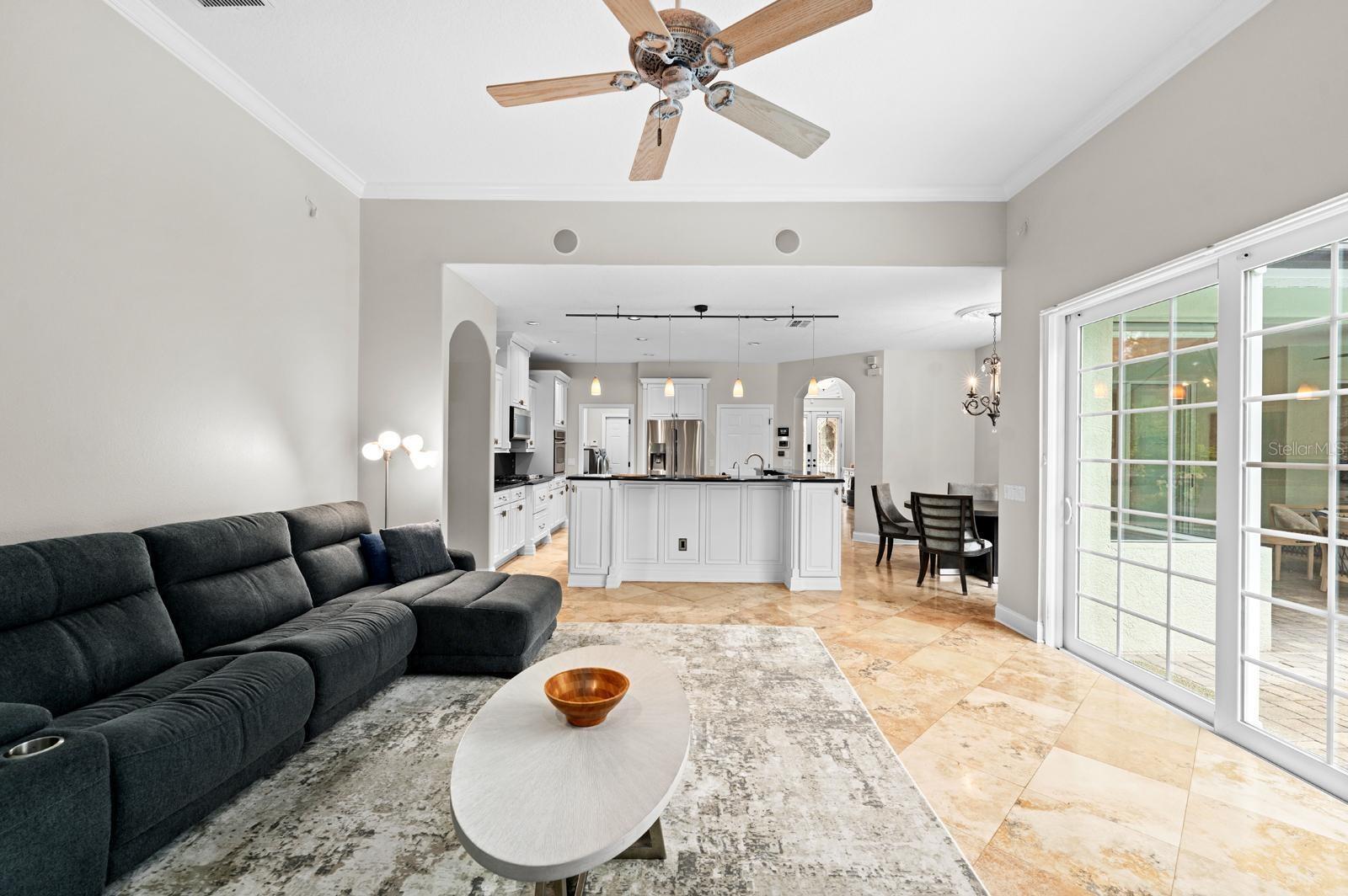 Spacious sitting area