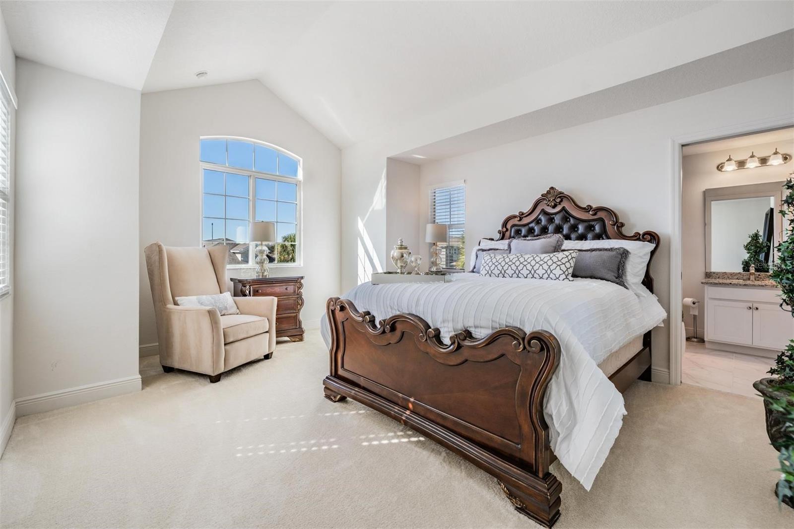 Bedroom #2 is extra-large w/ensuite bath