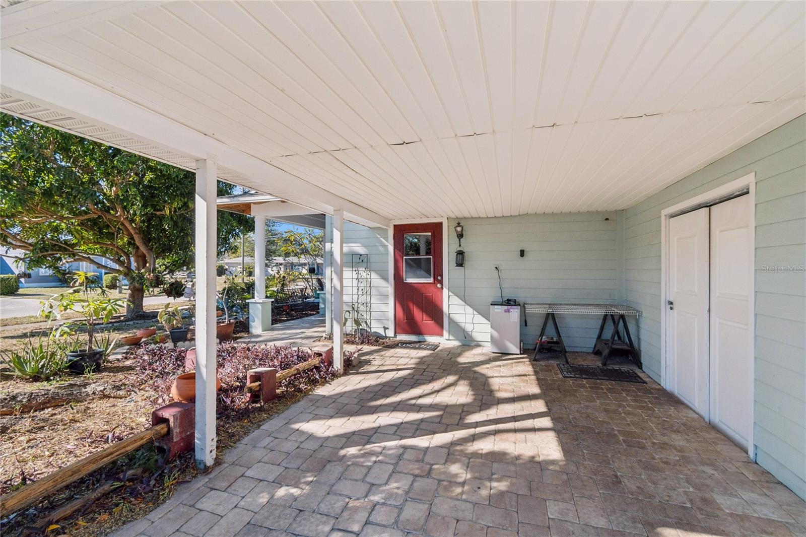 Carport with storage