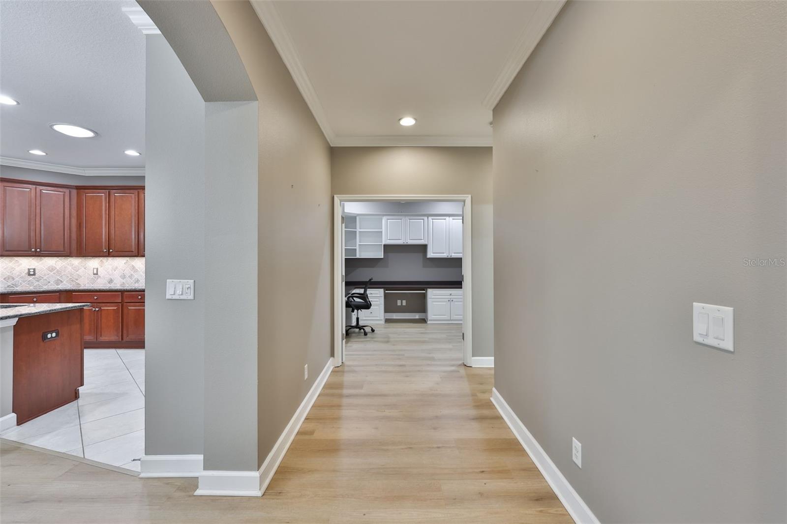 From Front entry looking into office