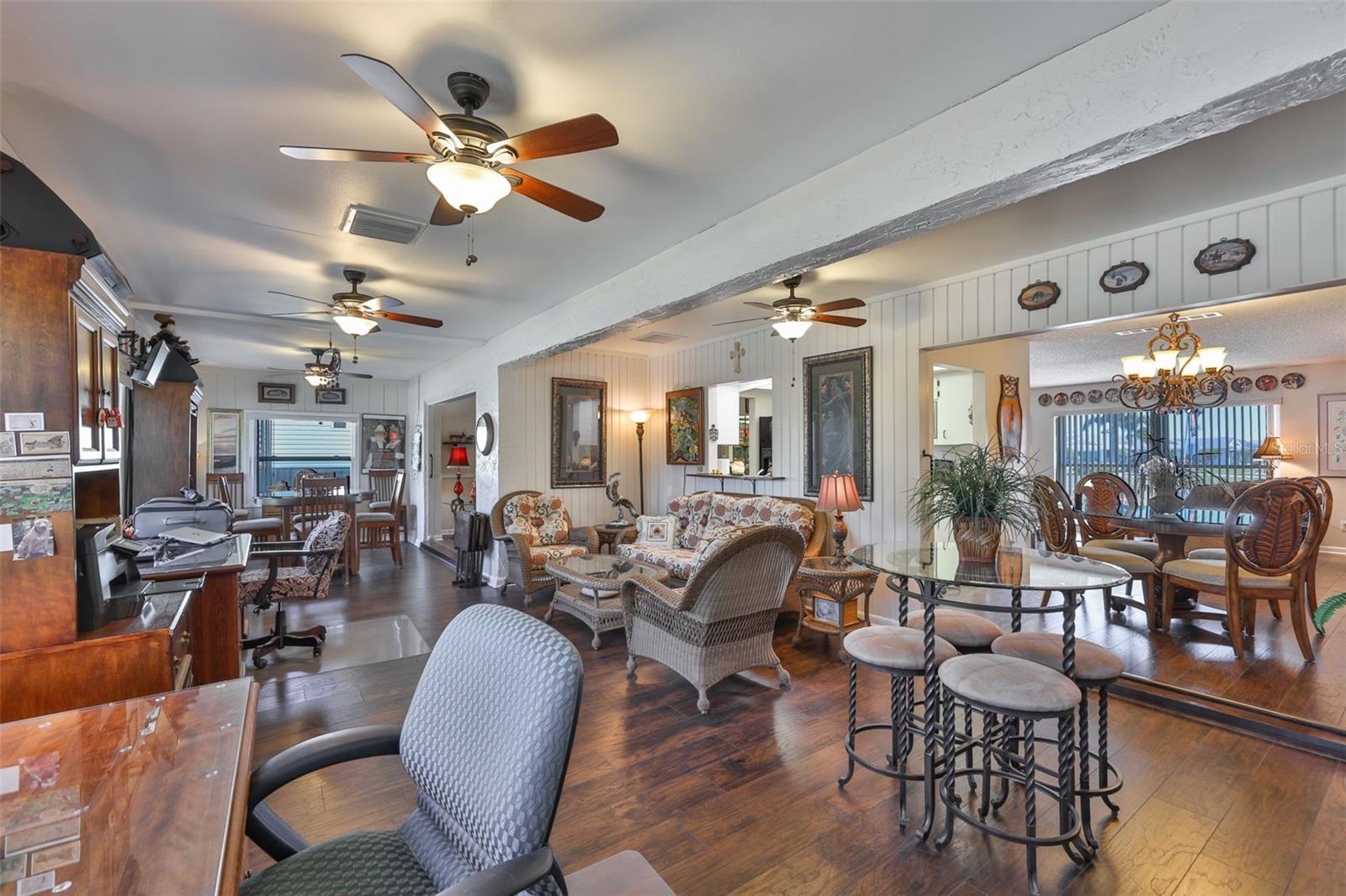 Florida Room looking into the Dining Room