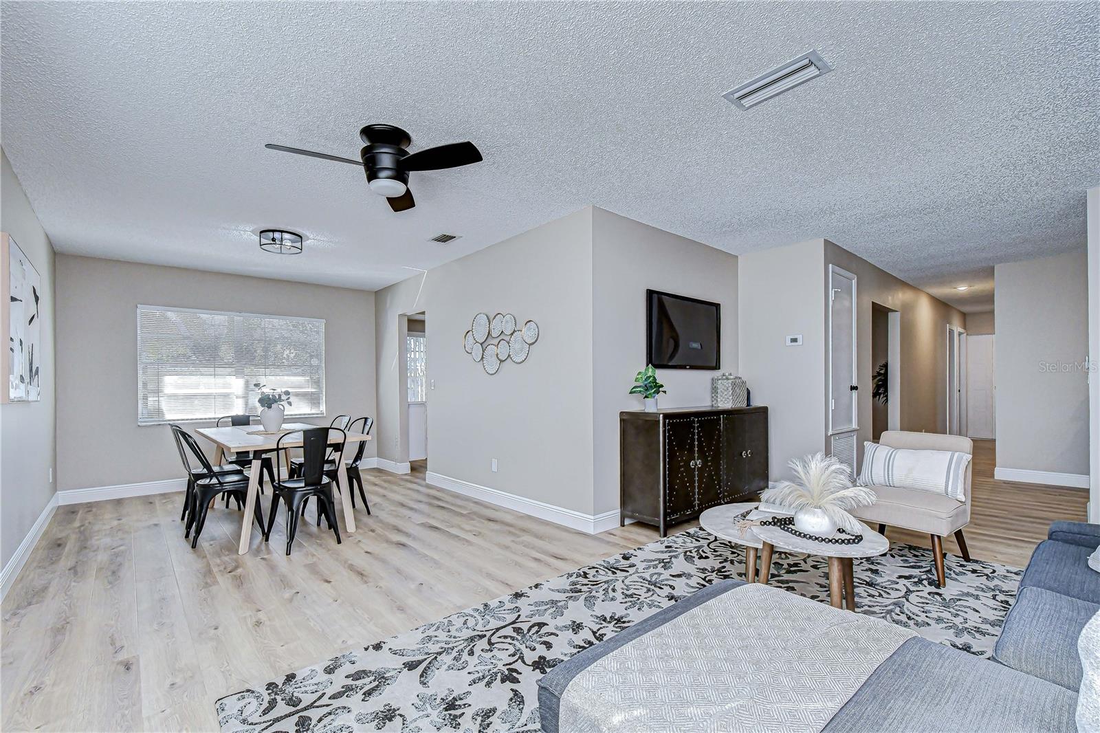 Living Room and Dining Room